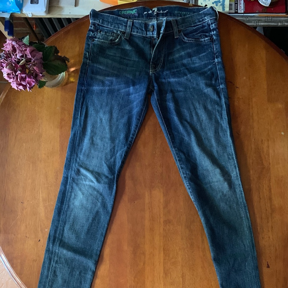 7 for All Mankind Low Rise Ankle Skinny Jeans